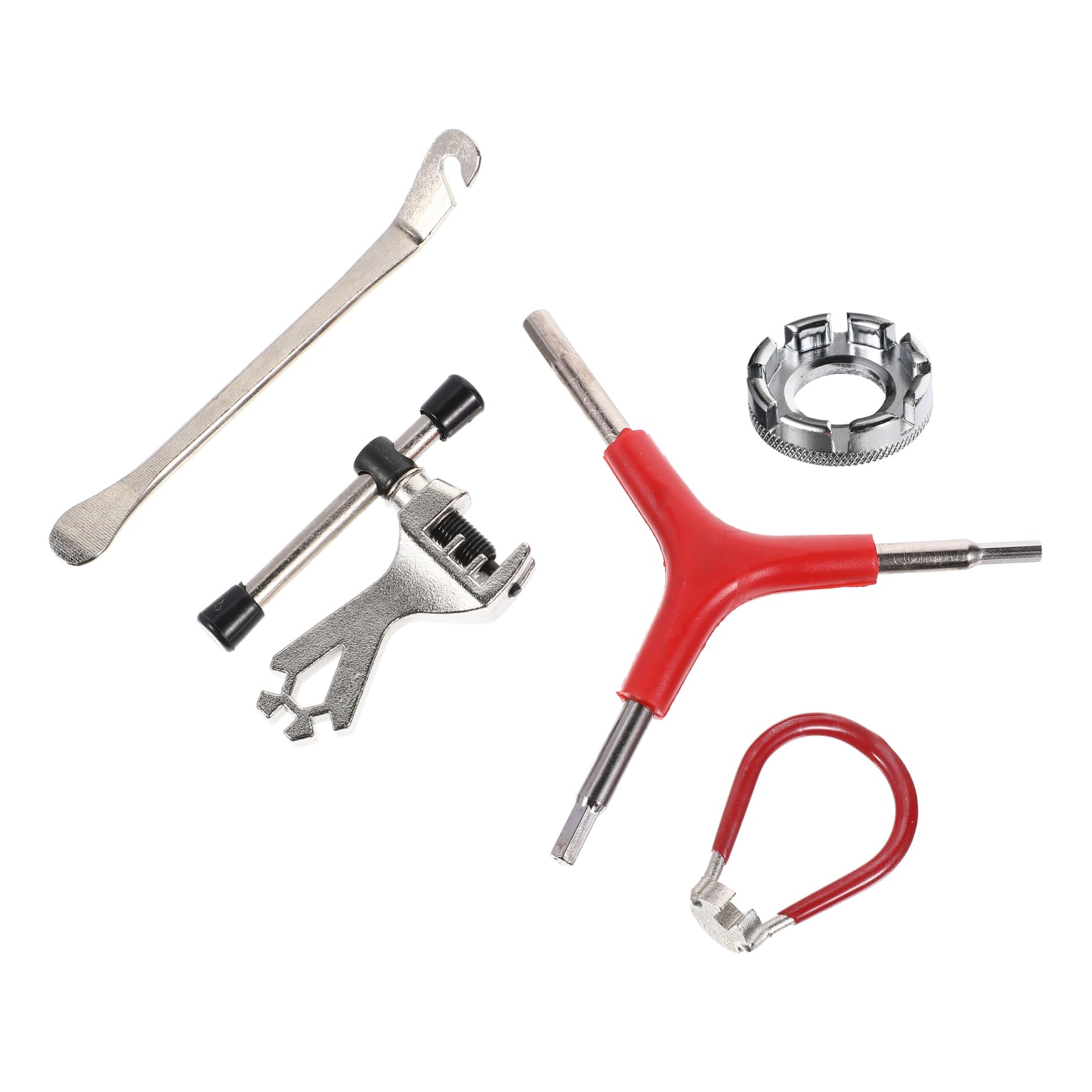 GAROZATION 1set Bike Spanner Tool Kit Cycling Repair Y-Type Wrench Way Key Tire Lever Chain Breaker for Tuning Wheel Maintenance