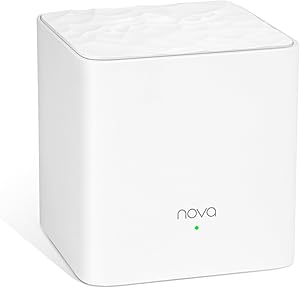 Tenda Nova Mesh WiFi System (MW3)-Up to 2000 sq.ft. Whole Home Coverage, Replaces WiFi Router and Extender, Single Add-on unit simply connects to an existing Nova Mesh WiFi network via the App, 1-pack