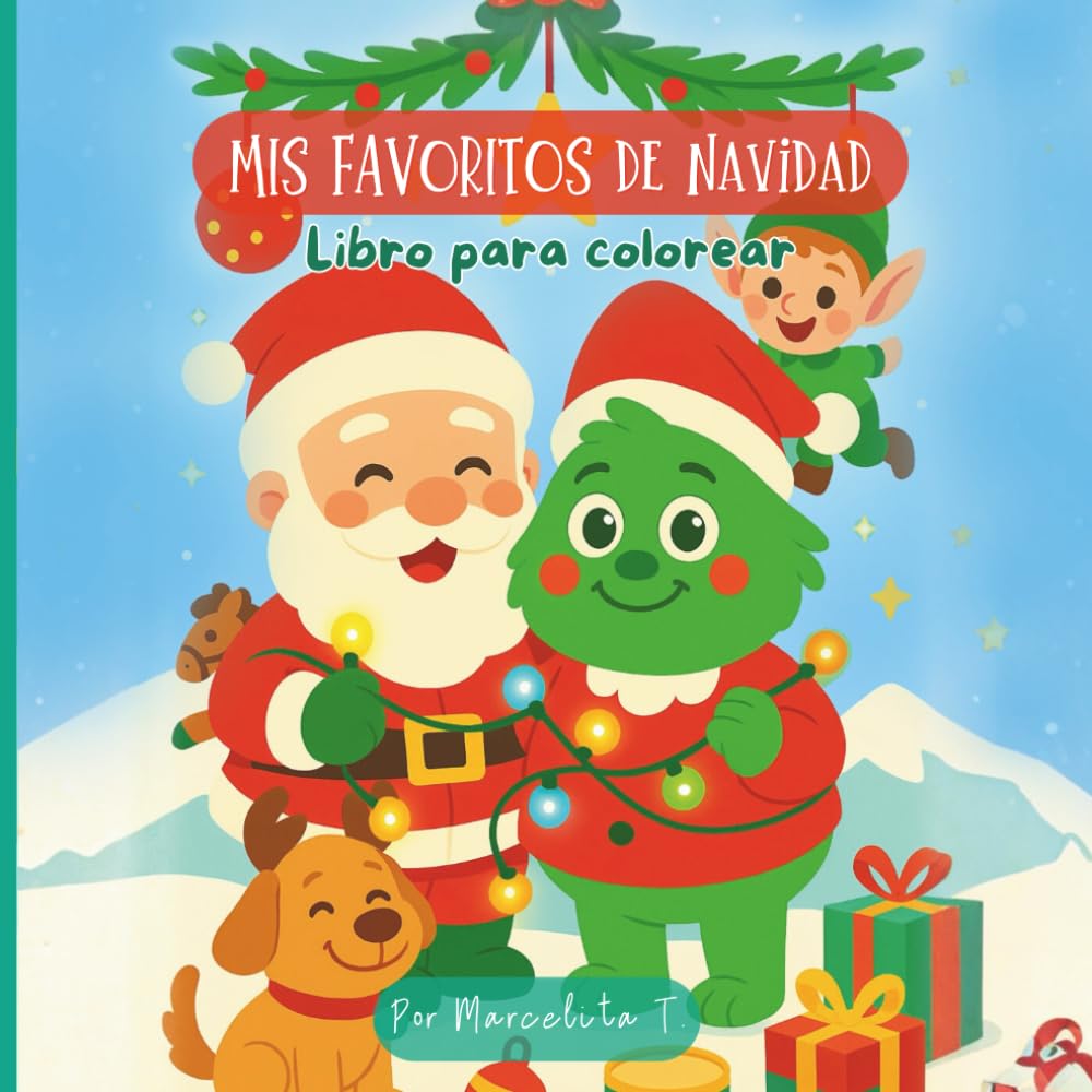 MIS FAVORITOS DE NAVIDAD: Libro para colorear