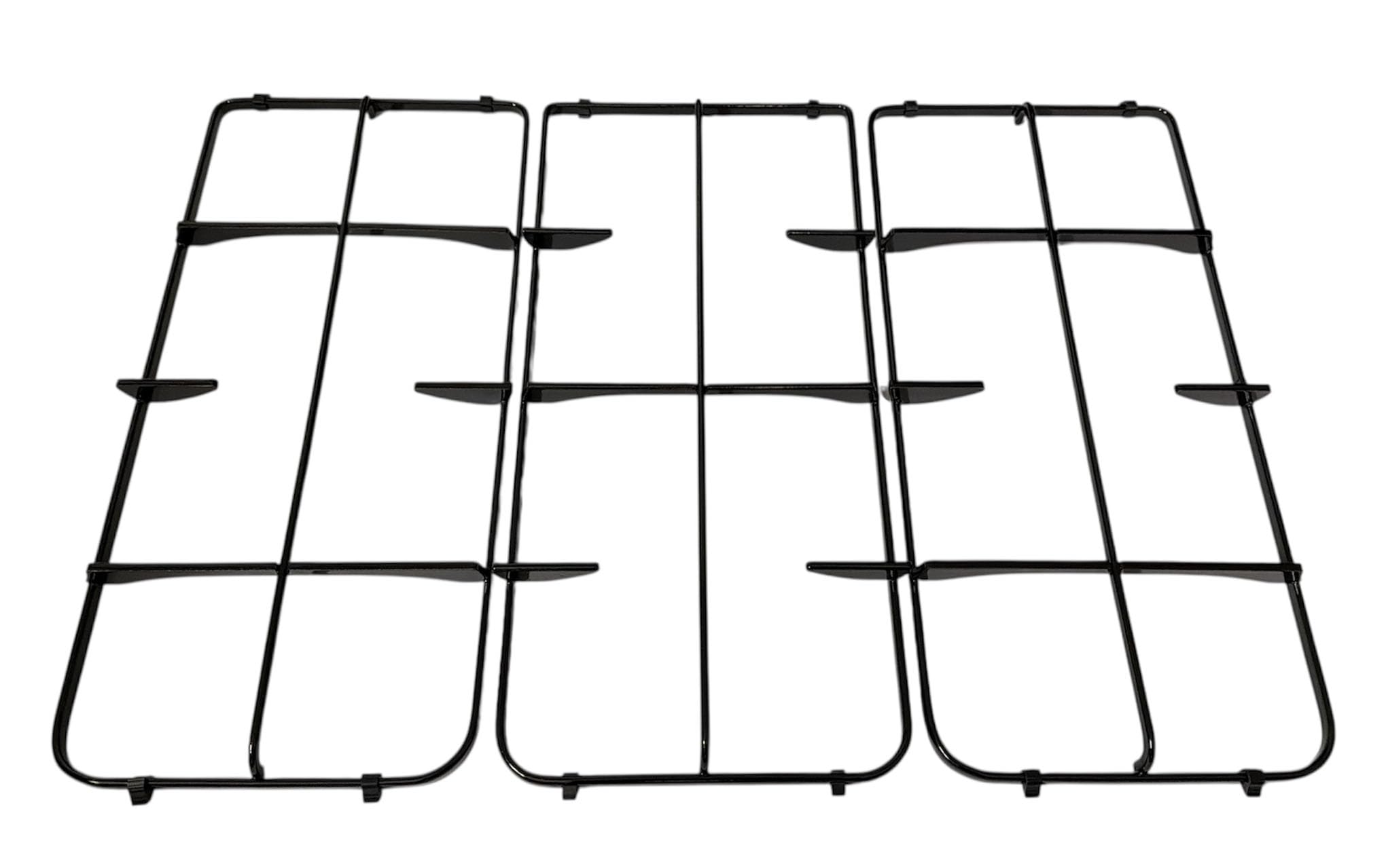 Franza Kit 3 griglie ORIGINALI in ferro smaltato nero per Ariston Indesit piano cottura 5 fuochi a gas serie PF740 PF750 C00074109 C00074110 - P0287/ORK