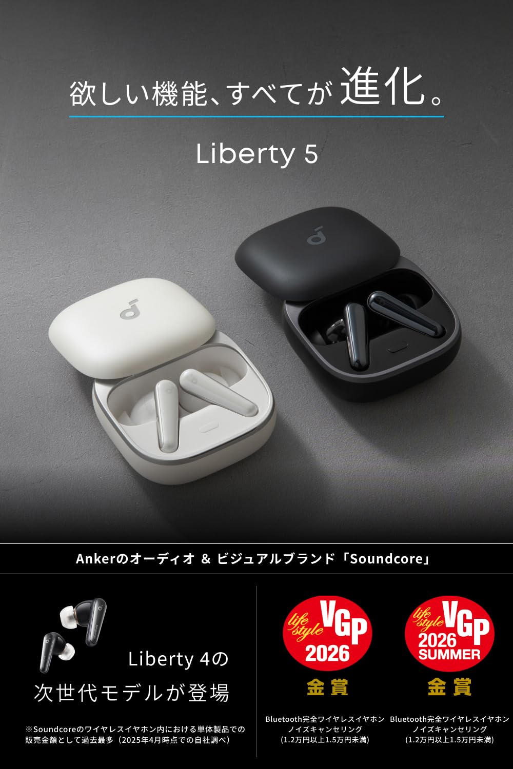 Anker Soundcore Liberty 5 (Bluetooth 5.4) [Fully Wireless