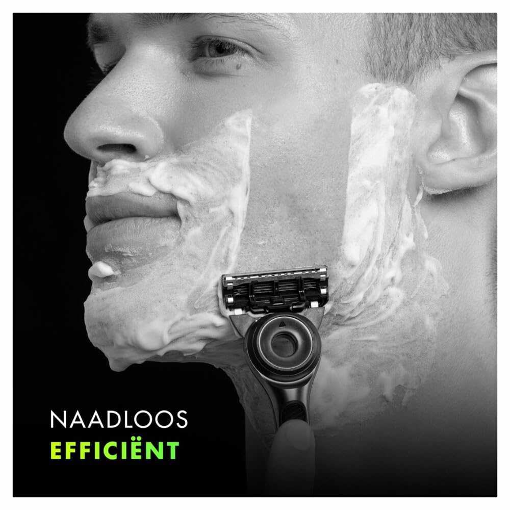 Gillette Labs 9 Stück Rasiererminen für Herren, authentisch, mit 5 besten Klingen, Peelingstange für eine sanfte und effektive Rasur, kompatibel mit GilletteLabs Ärmeln