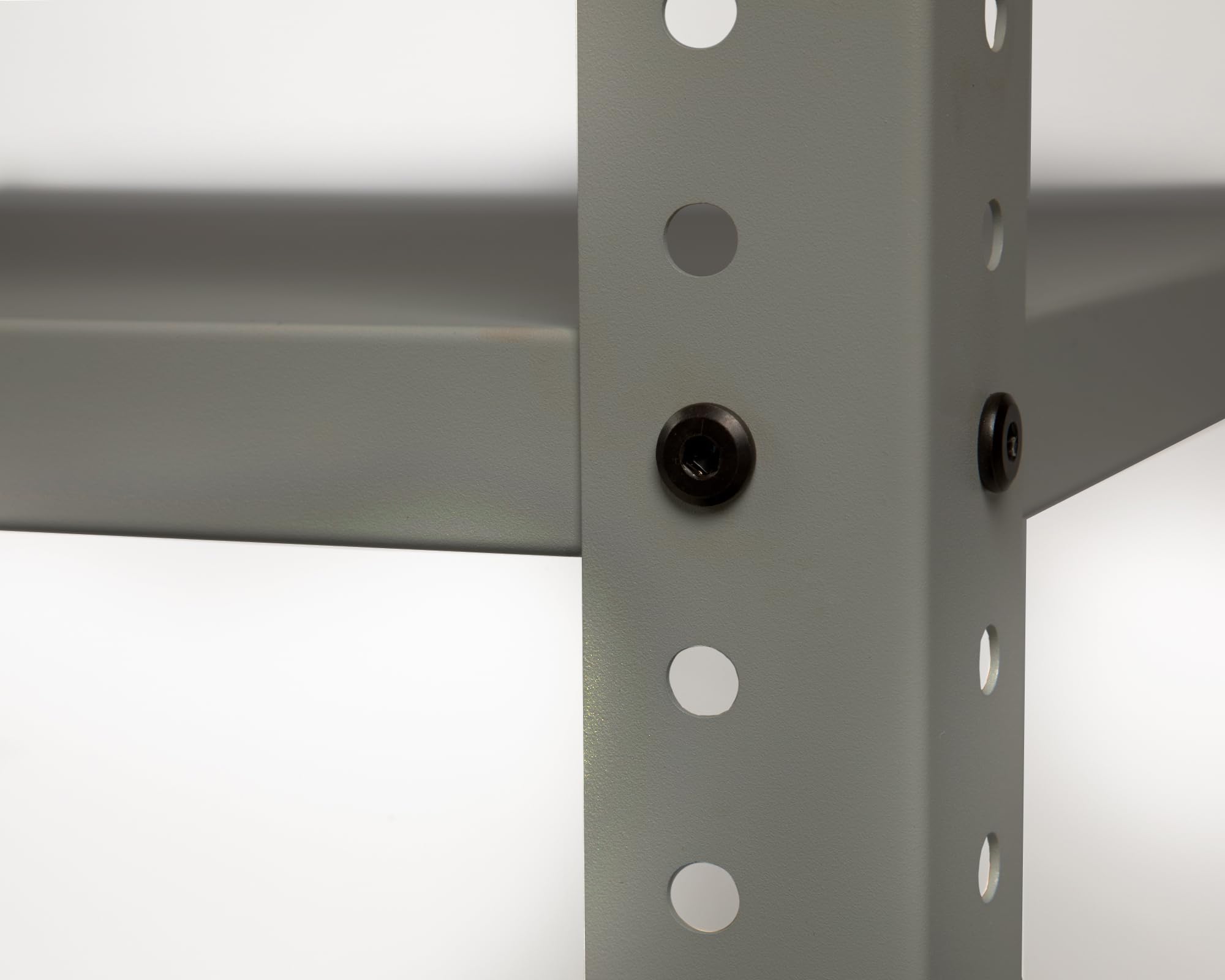 Ondis24 Werkbank 120cm Nobbi Pro Packtisch aus Metall, mit Arbeitsplatte, höhenverstellbare Einlegeböden, Justierfüße, Werktisch für Sparfüchse lichtgrau (85cm)