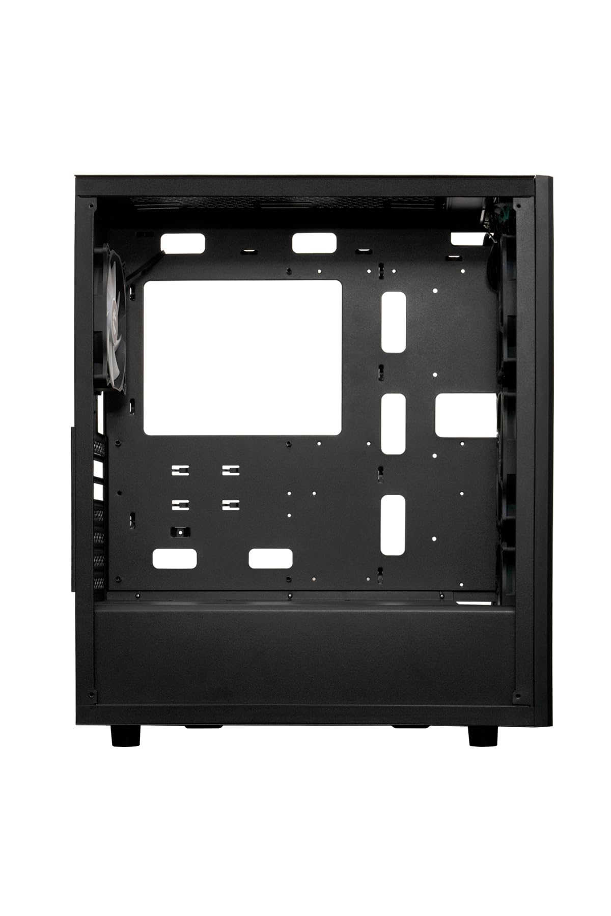 BitFenix Grafi Black - Carcasa para gaming (4 x 120 mm, cristal templado FRGB, USB 3.0, torre media ATX, BFC-GRM-KKGSK-4F)