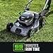 NovorikX Electric Lawn Mower, Self-Propelled Lawn Mower Cordless (60V 21”), 65 Min Long Runtime with 5.0Ah Battery, Rapid Charger and LED Headlight