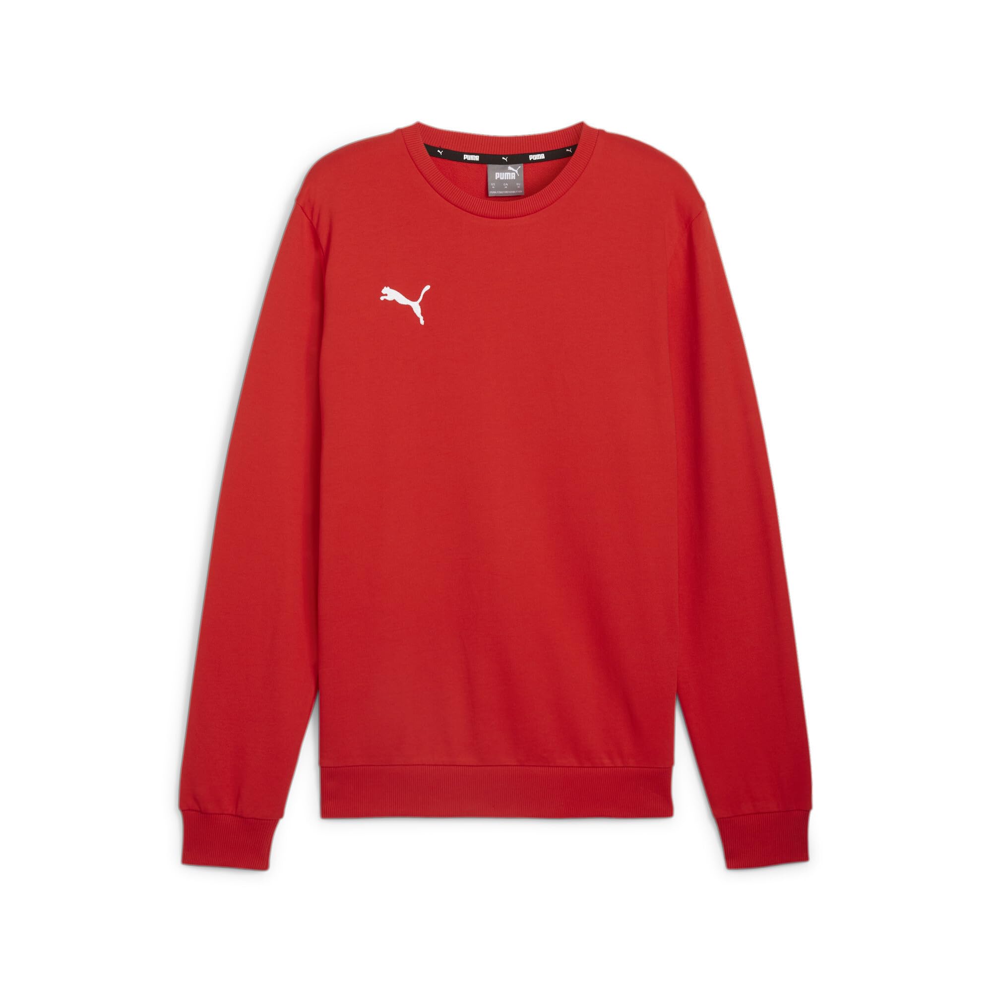 PUMA Mens Teamgoal Casuals Crew Neck Knitted Sweater, Puma Red-puma White, XXL EU