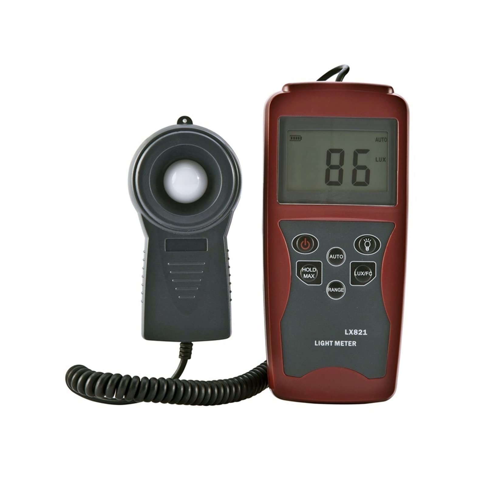 Luxómetro Portátil, Lx821 Medidor De Iluminancia Medidor De Luz De Alta Precisión Portátil Mini Pandheld Fotómetro Digital,Precisión Reacciones Rápidas(2)
