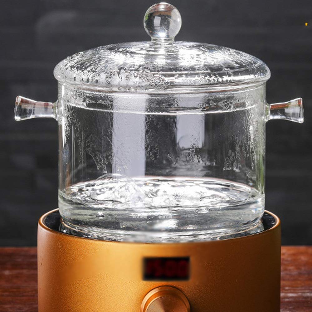 Kochgeschirr aus transparentem Glas, Suppentopf, manuelles Kochwerkzeug for Instant-Nudeln, 1300-ml-Suppentopf