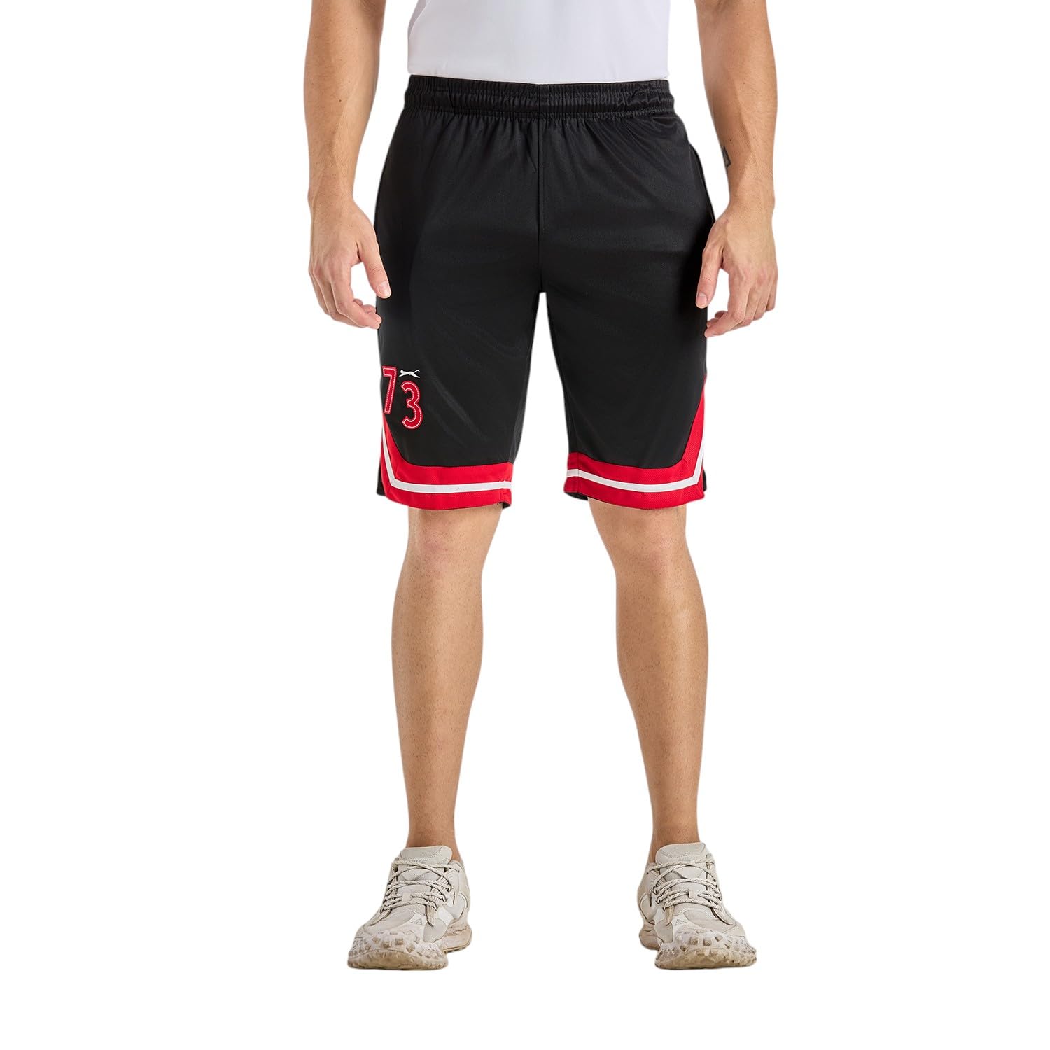 Basketball Men's Shorts | Polyester Regular Fit Sports Shorts Pant for Men | Mid Rise & Lightweight | Casual Lounge Wear Gym, Running, Workout & Training (LS 505101X)-image-31