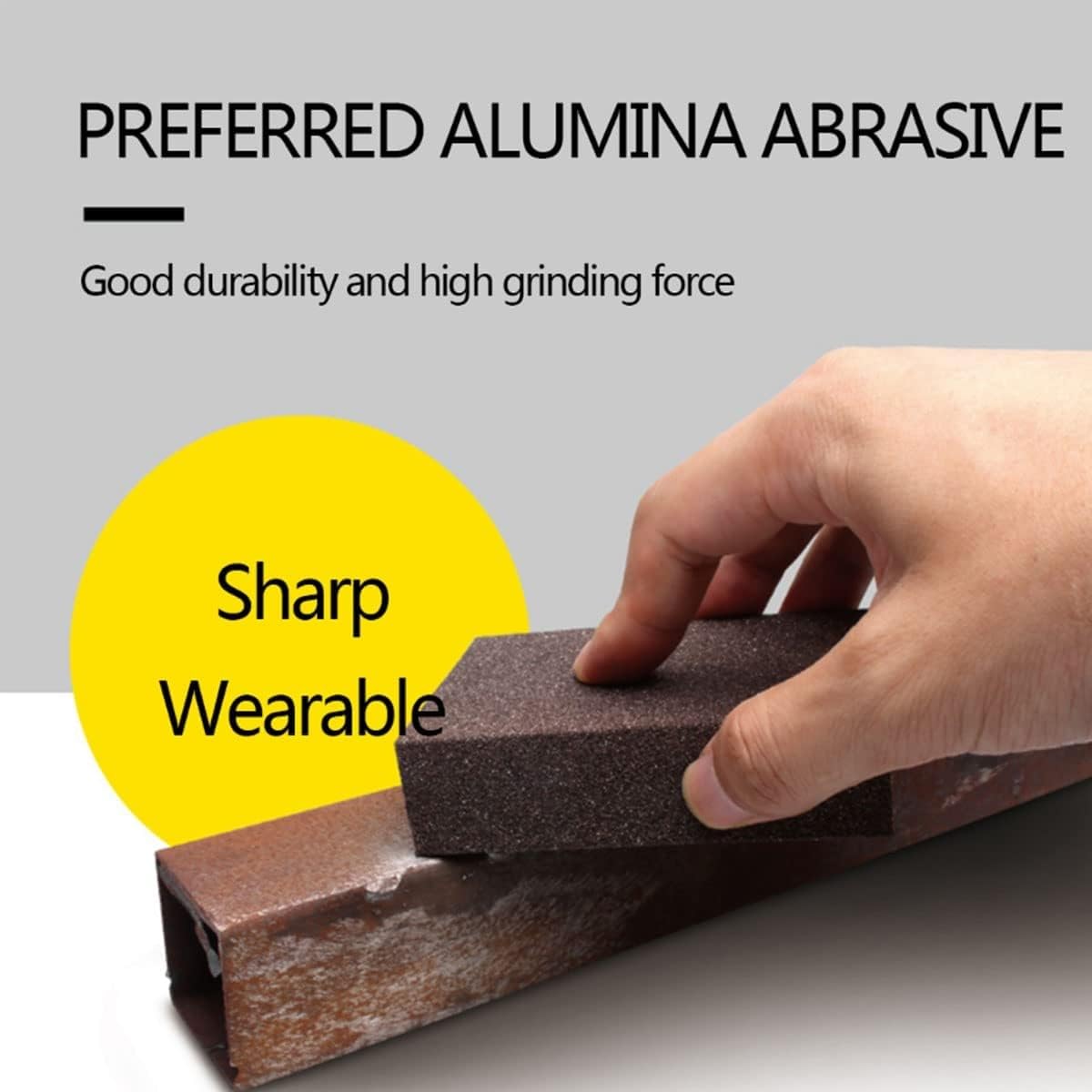 Blocchi di spugna abrasiva professionali - 20 pezzi, grane assortite (60-220) for legno, metallo e altro - Lavabili e riutilizzabili(100Grit)