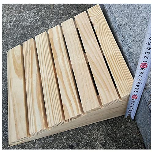 Rampe per cordoli in legno massello, rampe per soglia da 7-15 cm, portatile, antiscivolo, per garage, veranda, capannone, bacino di carico, vialetto di accesso e sedia a rotelle marciapiede
