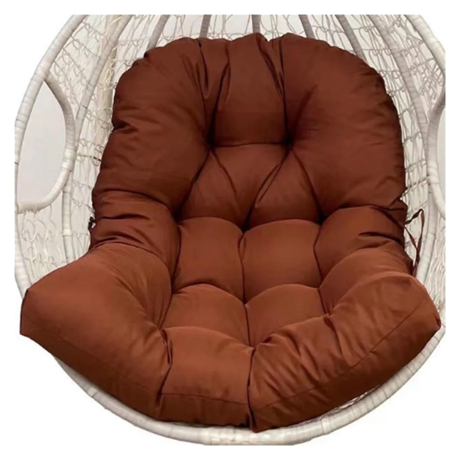 RRYPBOVG Hanging Chair Cushion Egg Chair Swing Cushion, Egg Chair Cushion Hanging Hammock Chair Cushion(Brown)