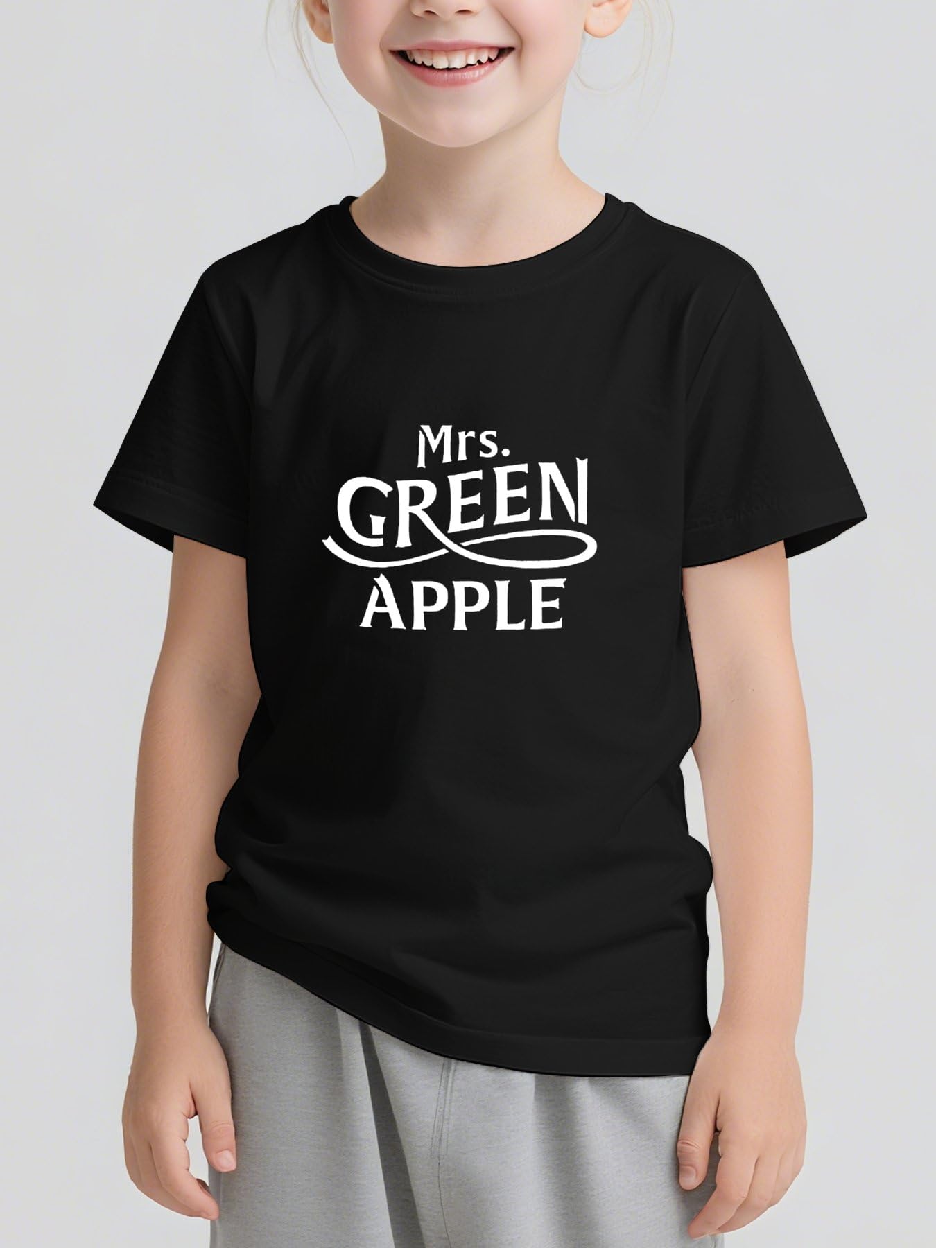 Amazon.co.jp: Tシャツ キッズ 半袖 綿100% ミセスグリーンアップル