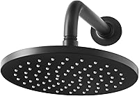 Vista 4 de American Standard 1660527.243 Studio S - Cabezal fijo de ducha de lluvia de montaje en pared de 8 pulgadas, negro mate