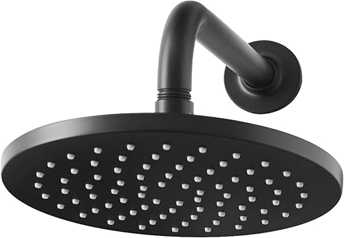 Miniatura 4 de American Standard 1660527.243 Studio S - Cabezal fijo de ducha de lluvia de montaje en pared de 8 pulgadas, negro mate