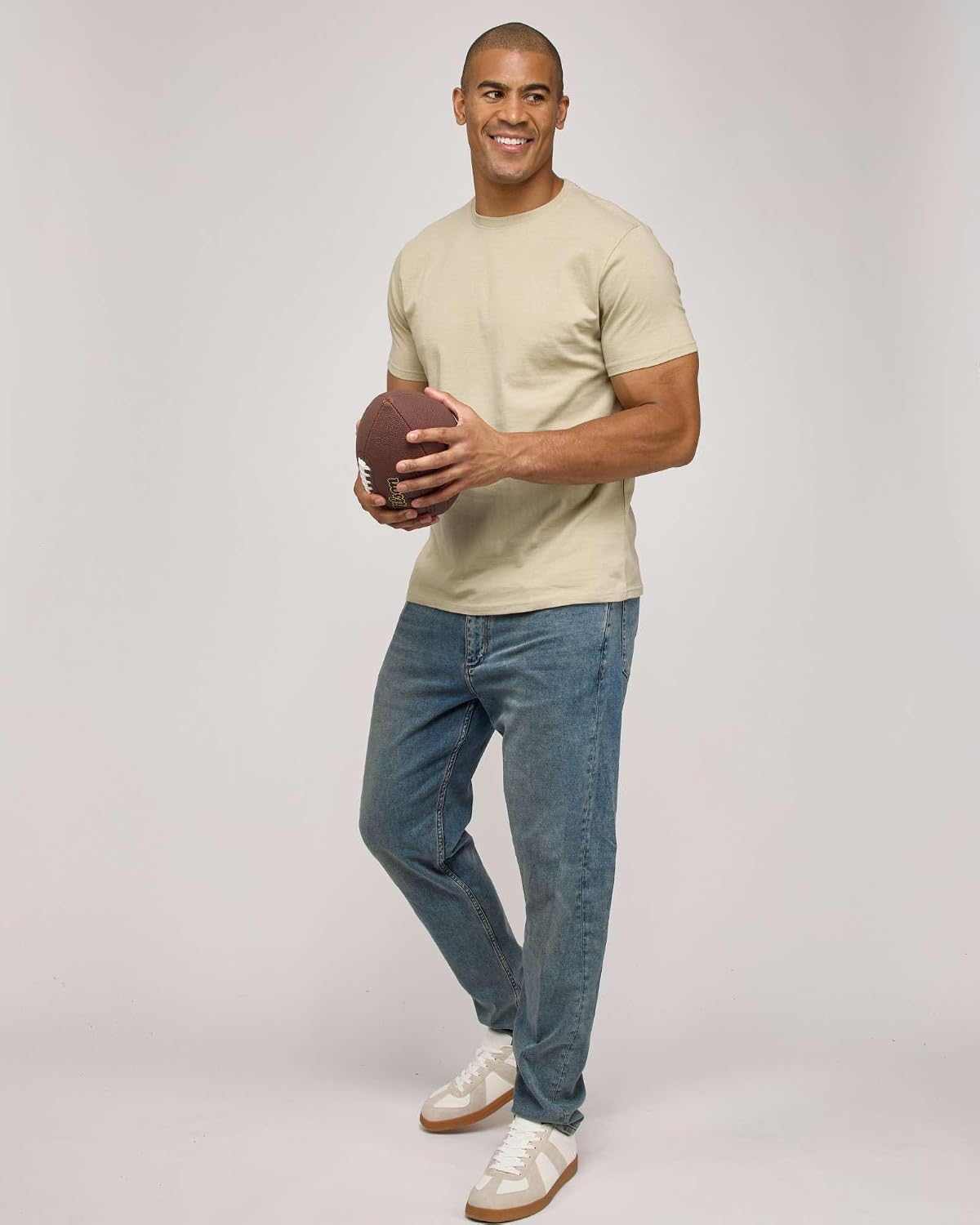 Real Essentials 5 Pack: Men’s Cotton Casual T-Shirts Plain Jersey Shirts Fashion Tees (Big & Tall Available)