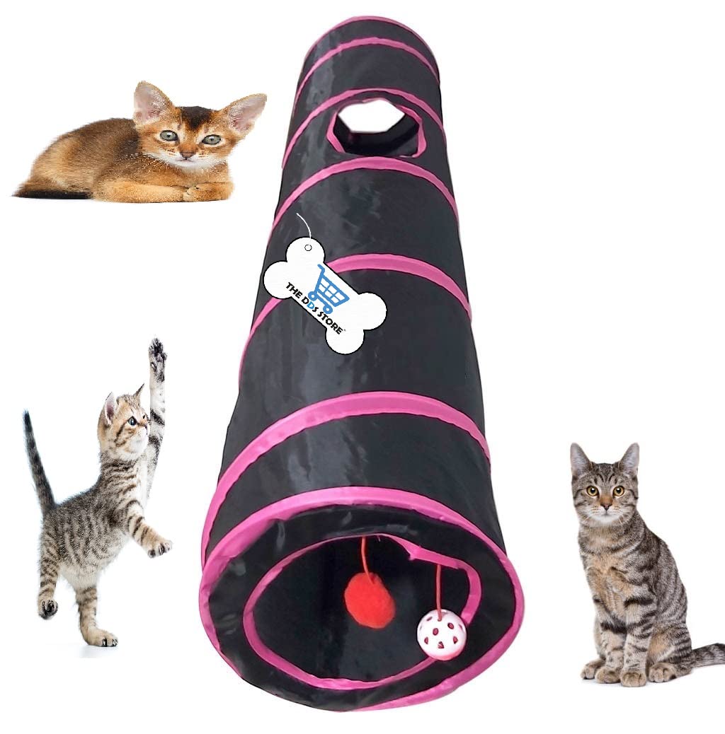 THE DDS STORE 2 Way Cat Tunnel, Collapsible Pet Toy Tunnel Ball Cat, Puppy, Kitty, Kitten, Rabbit- 1 Piece (Color May Vary) (B09MSKBXTT) Amazon Price History, Amazon Price Tracker
