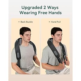 Snailax Neck Massager for Pain Relief Deep Tissue, Neck Massage with Heat, Cordless Massager for Back and Shoulder Pain, Deep Kneading Back Massager, Gift for Mom Dad