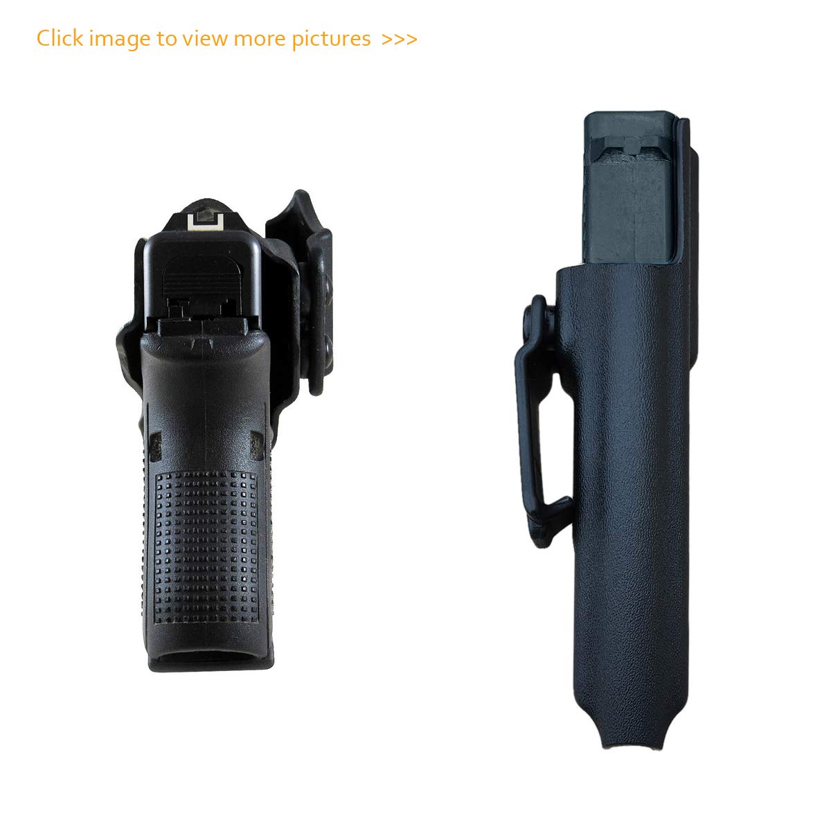 IWB Tactical KYDEX Gun Holster Pistola Softair Fondine Fits: Glock 26 / Glock 27 / Glock 33 Pistol Case Inside Concealed Carry Holster Guns Accessories (Black, Right Hand Draw (IWB))