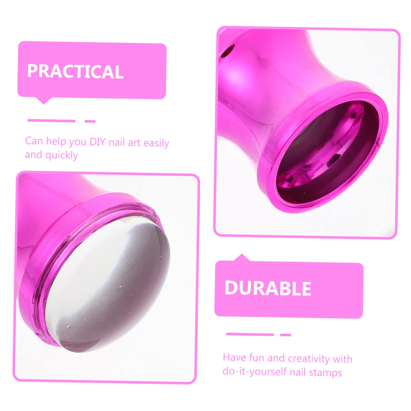 POPETPOP 3sets Stamper Per Unghie Silicone Kit Manicure Nail Art Stampers Strumento Stamping Per Unghie Per Nail Art Te