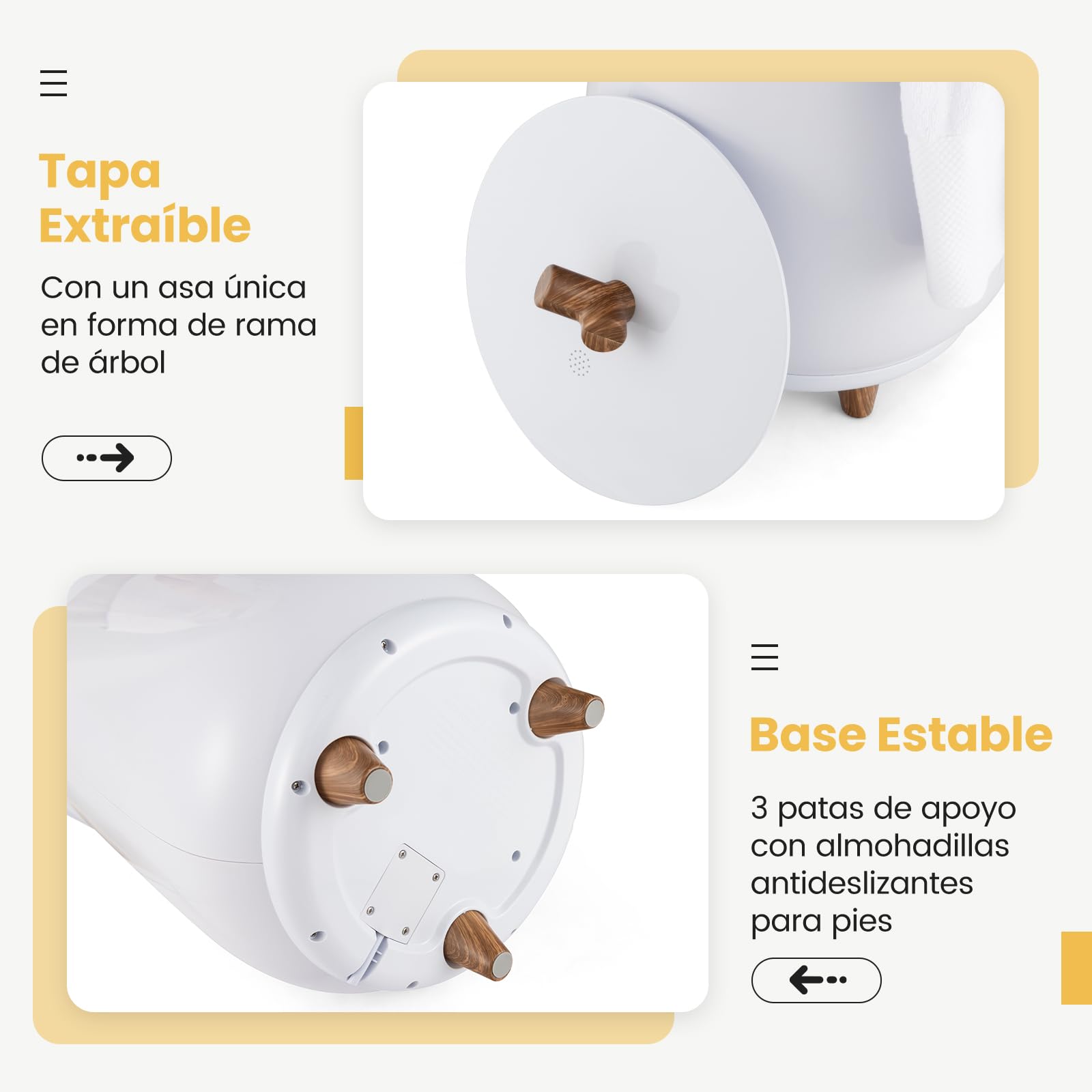 COSTWAY Calentador de Toallas Cubo 23L, Cubo de Lujo con 3 Niveles de Calentamiento, Temporizador de 20/40/60/90 Minutos, Apagado Automático, Espacio para 2 Toallas de Tamaño de 102x178 cm (Blanco)