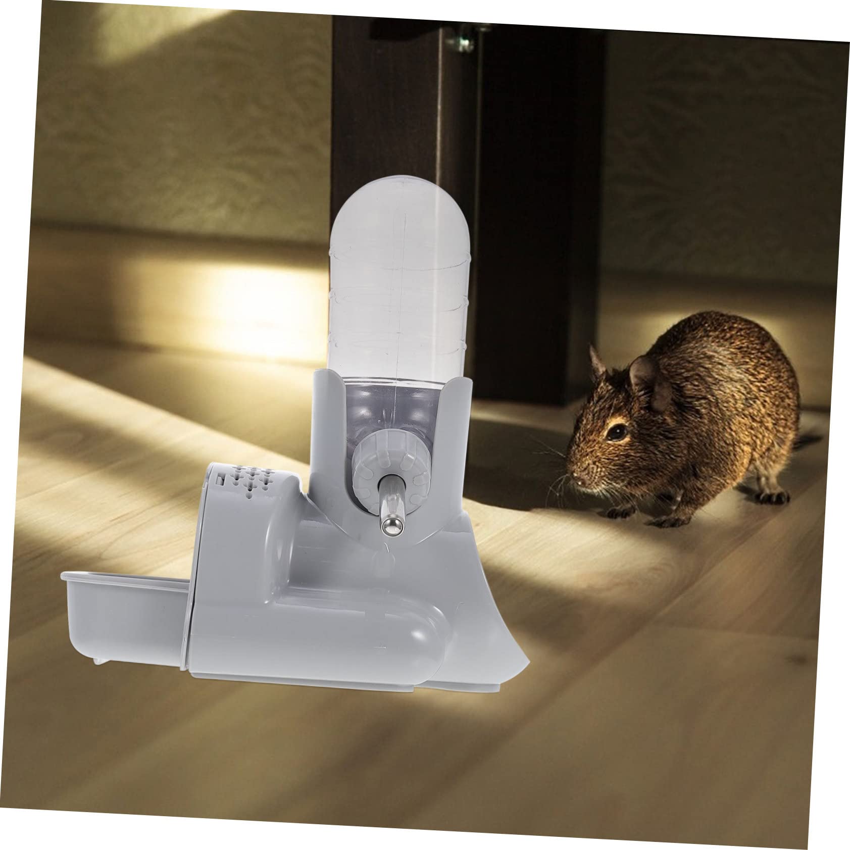 Mipcase 2piezas Botella De Agua para Hámster Conejo y Dispensador Automático Antigoteo Diseño Transparente y Base Antideslizante para Alimentación y