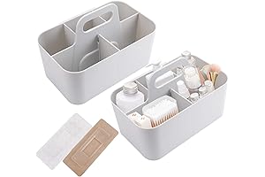 Jucoan 2 Pack Stackable Caddy Organizer: Simplify Home Organization
