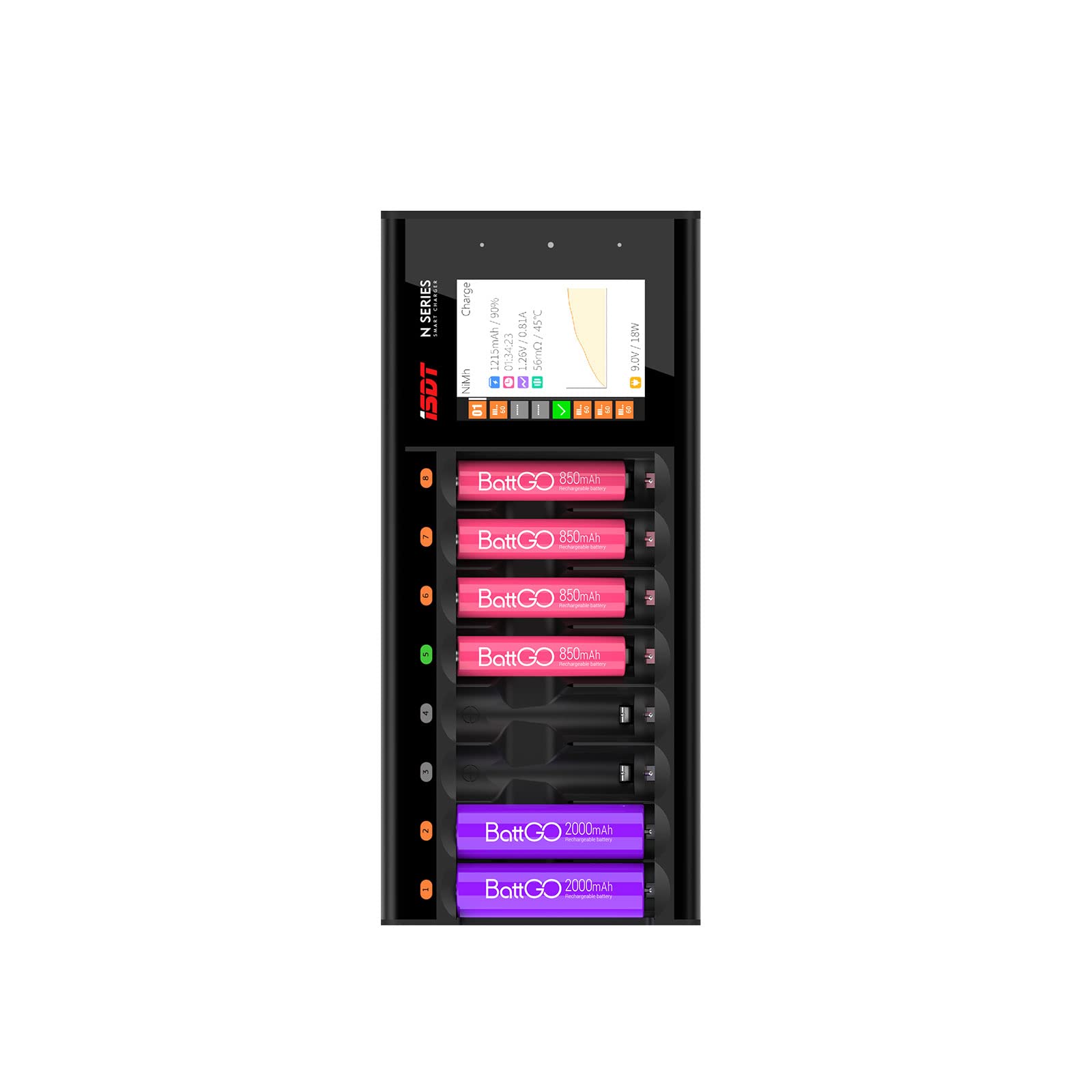 ISDT N8 8-FACH Smart Charger LIXX/NIXX