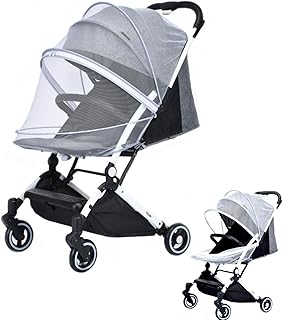 Mosquitera para Cochecito, Red antiinsectos universal para capazo,Mosquitera Carrito Bebé Mosquitera para Cochecito,Cremallera Bidireccional,para capazo, silla de paseo y cuna de viaje