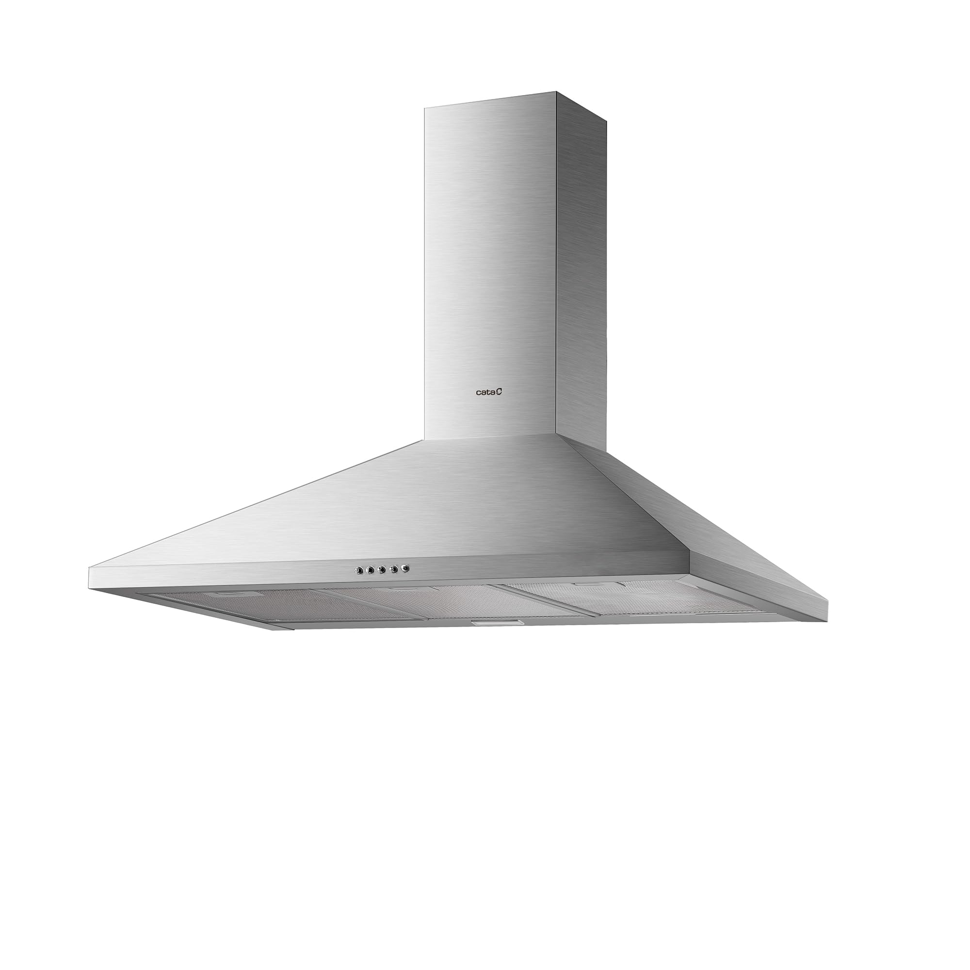 Cata V 9000 X - Dunstabzugshaube Für Die Küche - Dekorative Ausführung - 120W Motor - Energieklasse B - 3 Absaugstufen - Mechanisches Bedienfeld - Ausführung In Edelstahl