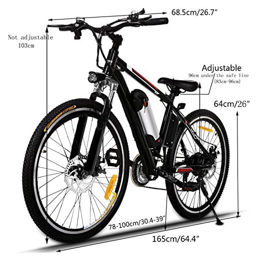 kemanner 26 inch electric mountain bike 21 speed 36v 8a lithium battery electric bicycle for adult