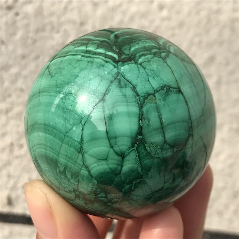 MDBJTCYZN Malachite Quartz Ball Crystal Ornaments (Size : 50-100g)