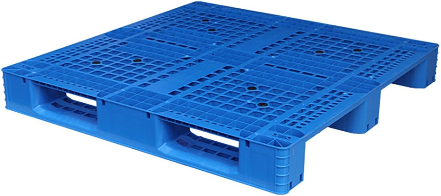Plastic Pallets, Sturdy Plastics Floor with Anti-Collision Corner Design, Plastic Grate Suitable for Forklift Warehouse Racks(47.2x47.2 in/120x120 cm)