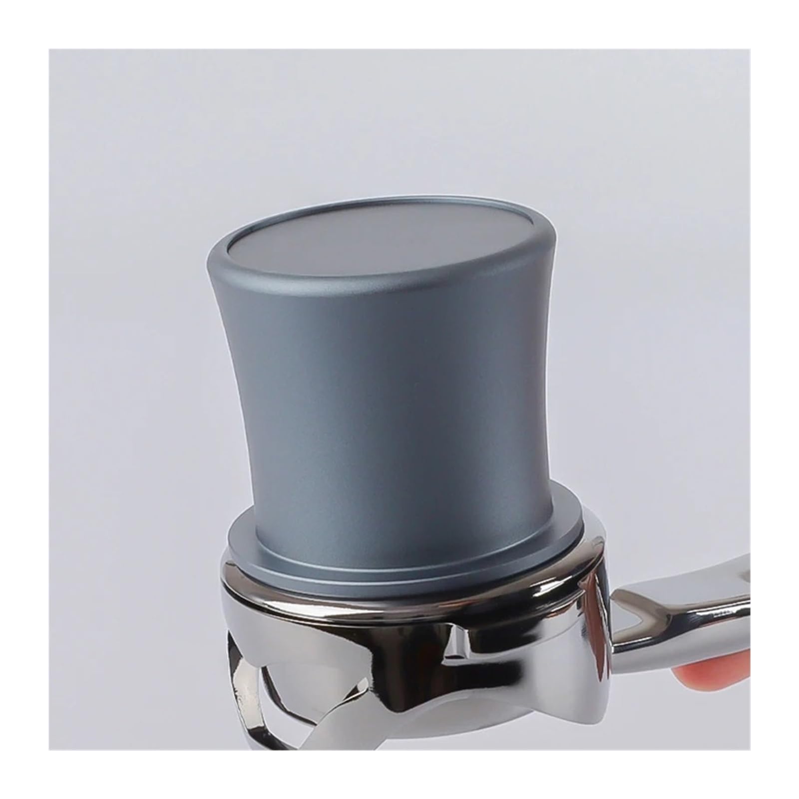 Taza Dosificadora De Café Resistente For Máquina De Café Expreso, Herramienta De Medición De Polvo Con Molinillo De Aleación De Aluminio De 58/53 / 54 / 51mm For Baristas De Cafetería(Silver-58mm)