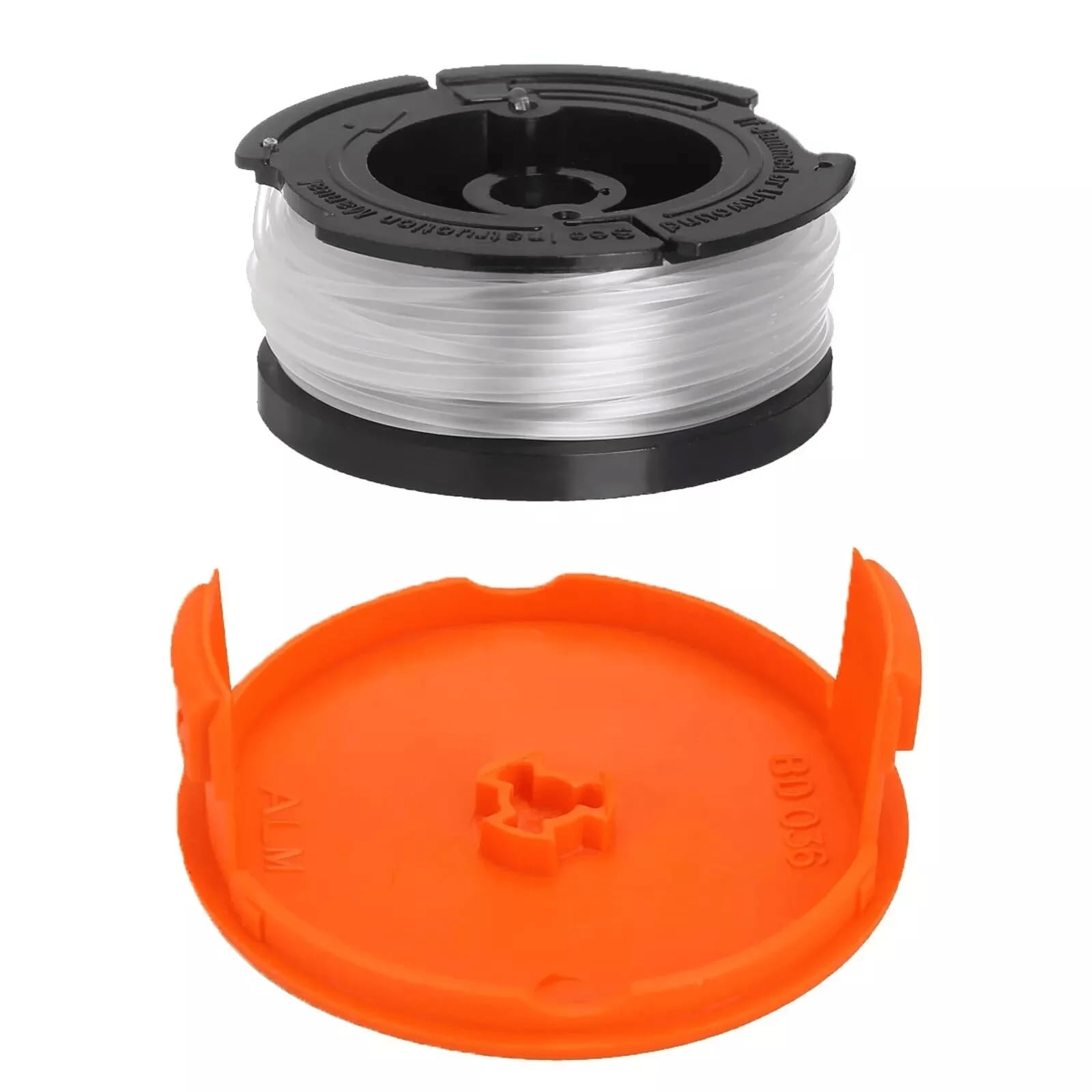 Masterpart Trimmer Spool & Line With Cover Cap Compatible With Black & Decker Reflex Grass Stimmers