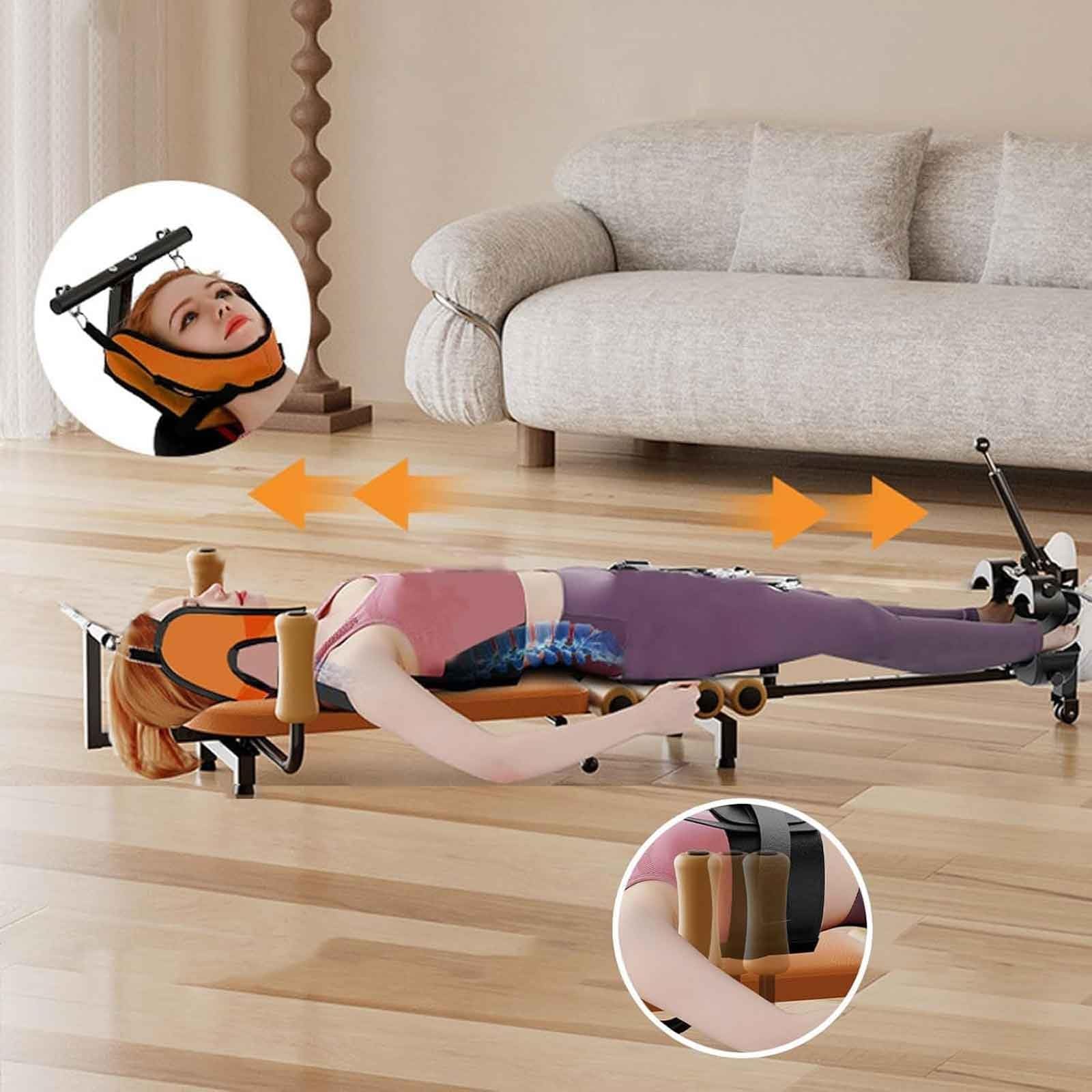 Zervikale Traktions-Nackenstrecker, Heimgymnastik-Lendenwirbelsäulen-Traktions-Inversionstisch, Lendenwirbelsäulen-Massage, Dehnungsmaschinen-Workout-Inversionstisch, for Zuhause und Fitnessstudio