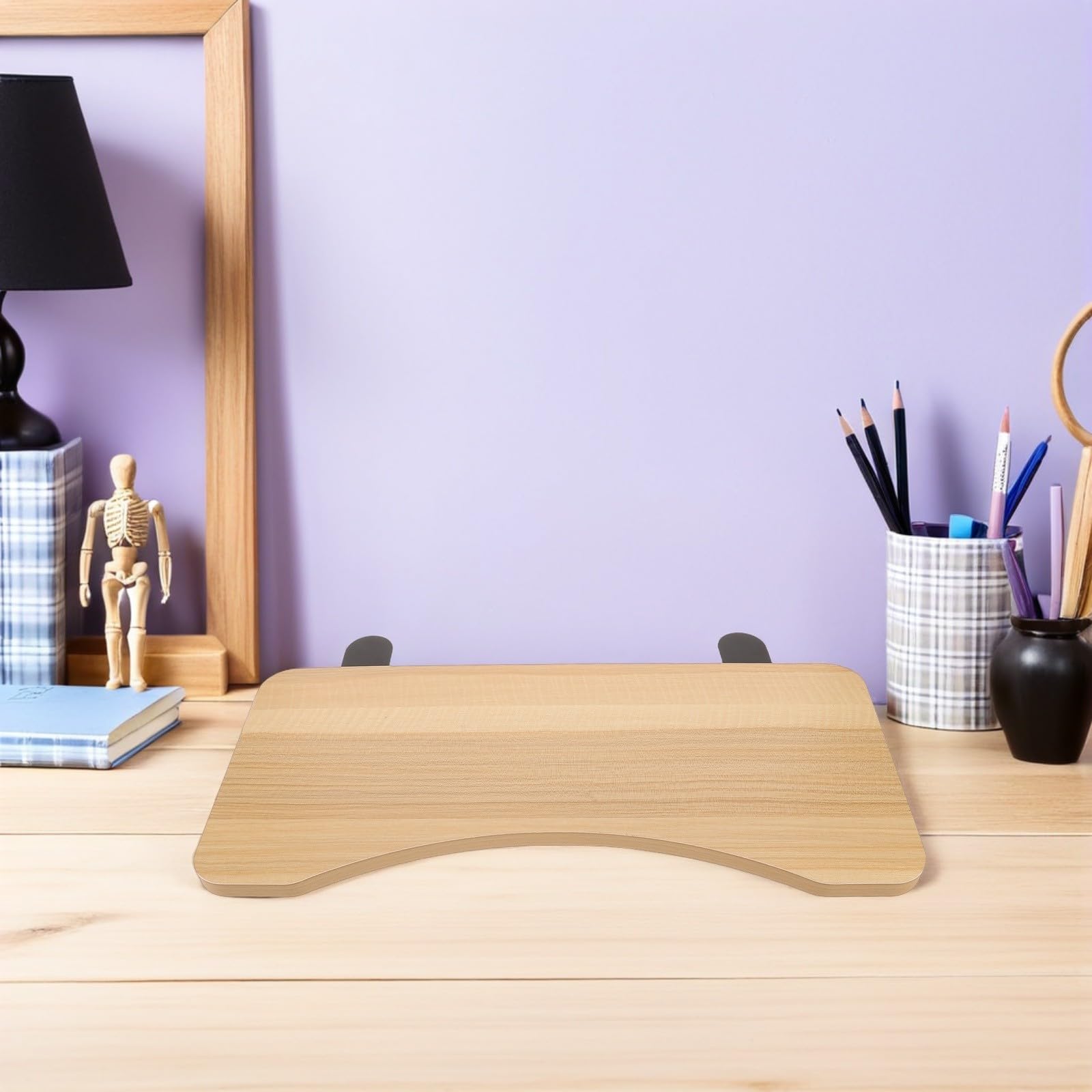 Klemmbare Schreibtischverlängerung aus MDF mit Ergonomischer Armstütze