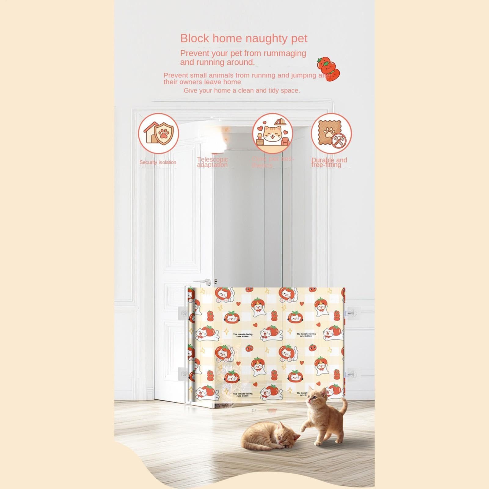 Cancello Retrattile Ingresso Recinto di Contenimento, Schermo di Sicurezza | Cancello Retrattile per Ambienti Interni per la Casa, Bambini, Cuccioli, Ingressi, Esterno e Interno