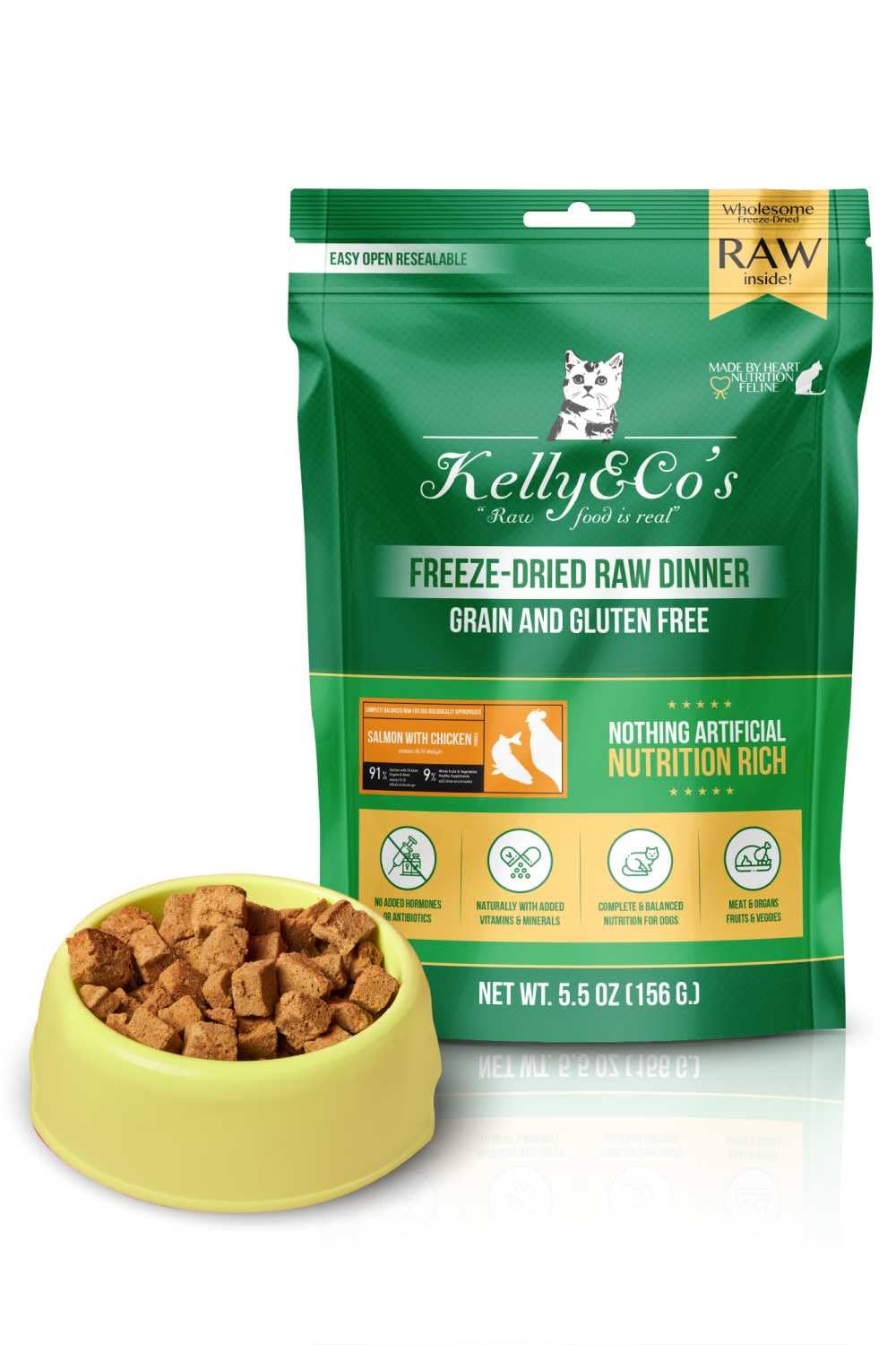 Kelly＆Co's ケリーアンドコー フード 2個セット Amazon.co.jp: ケリーアンドコー RAW DINNER 猫用総合栄養食 非加熱
