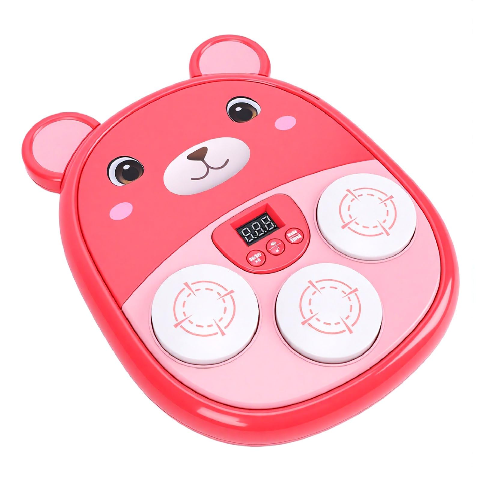 Machine de Poinçonnage Musicale pour Enfants, Jouet Interactif en Forme d'ours de Dessin animé, Jeu de Poinçonnage électronique pour Le Plaisir en Famille, Comprend Une Batterie de 500 MAh