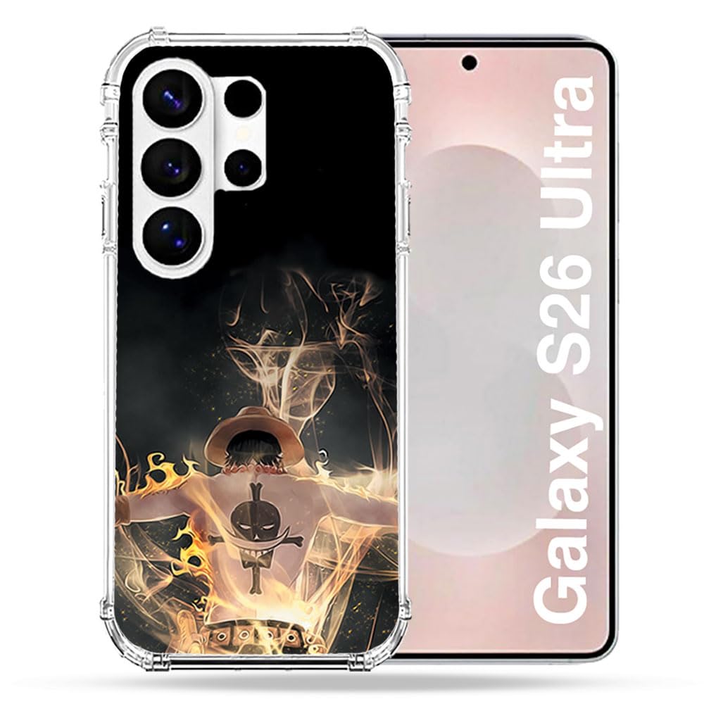 Reinforced Case for Samsung Galaxy S26 Ultra Manga One Piece Ace Black