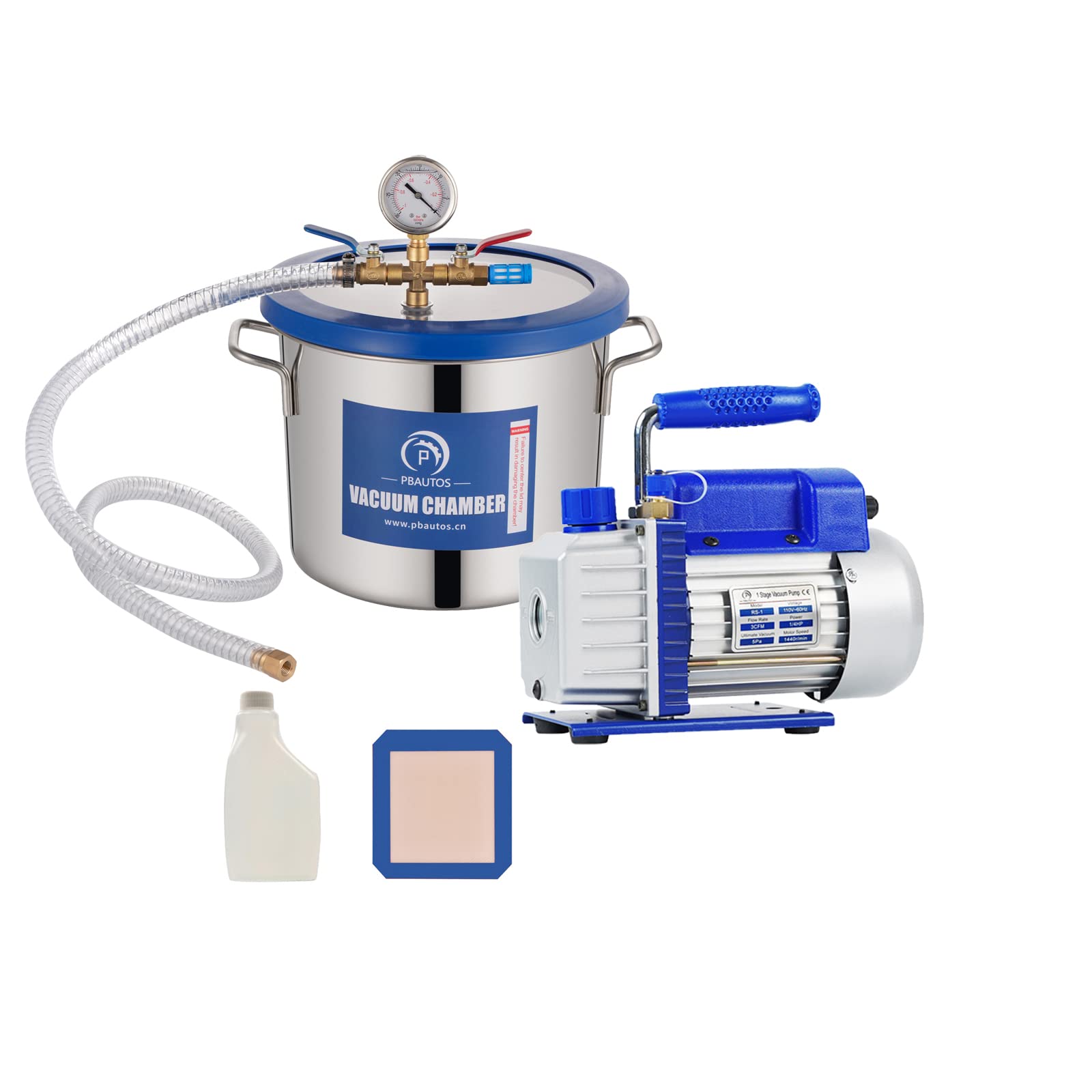 Buy 2 Gallon Vacuum Chamber with Pump, Acrystal Crystal Lid Vacuum