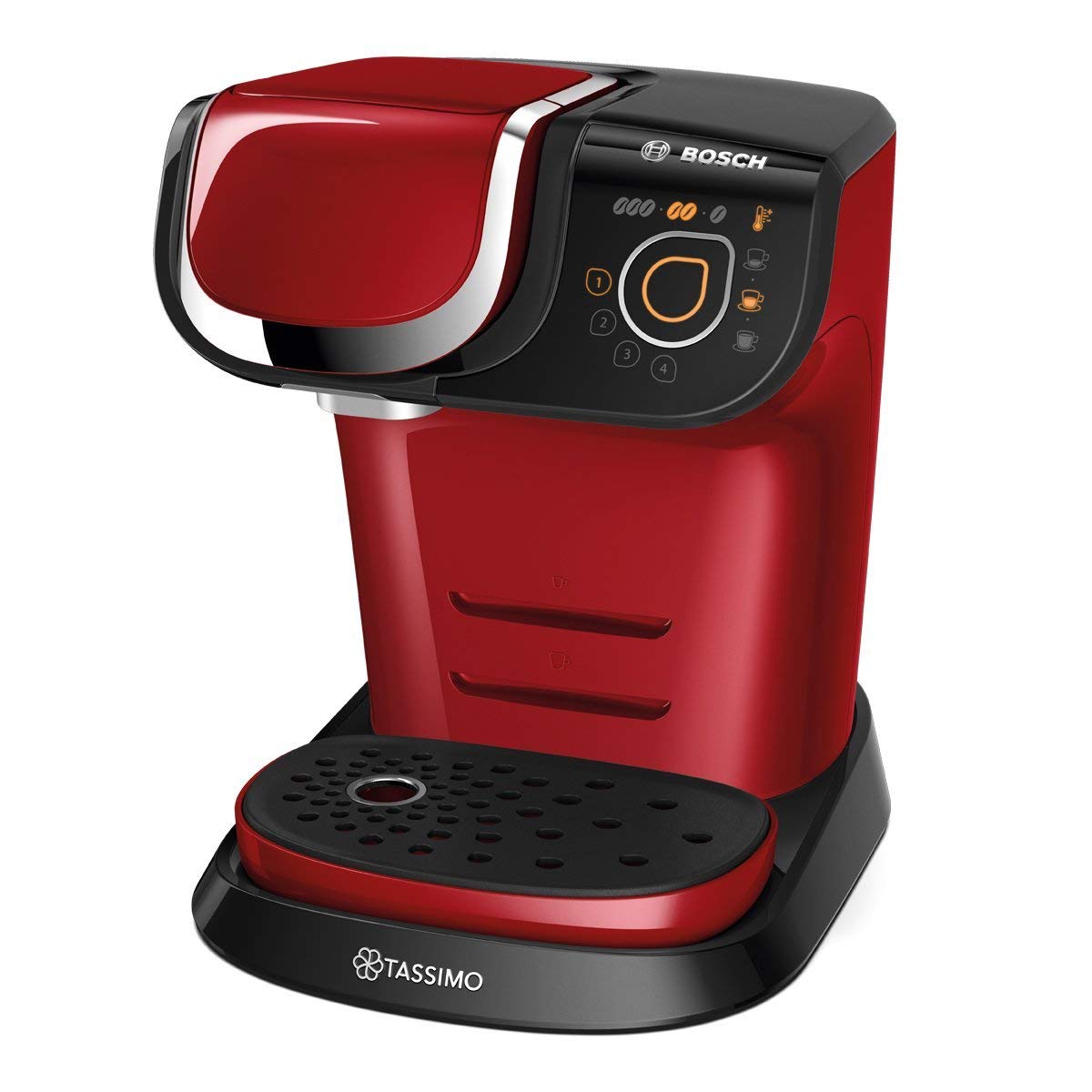 Bosch TAS6003 Tassimo My Way - Cafetera automática de cápsulas, interfaz SensorTouch, 1500 W, color rojo