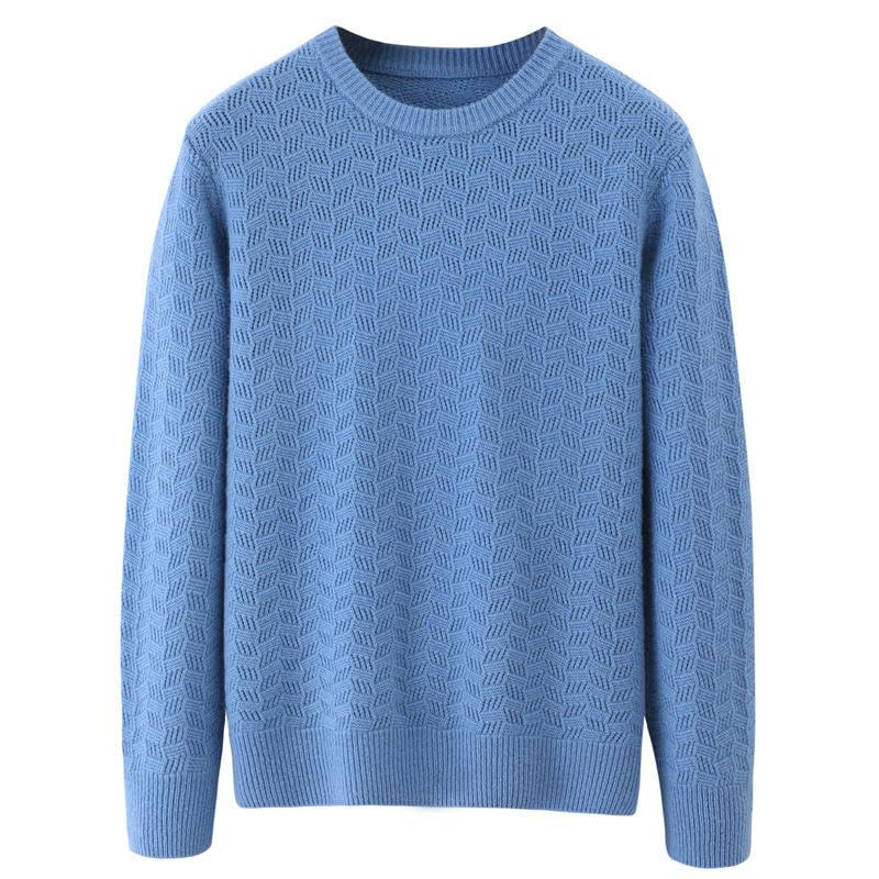 Pull cachemire homme col rond décontracté idéal pour les weekends et le bureau