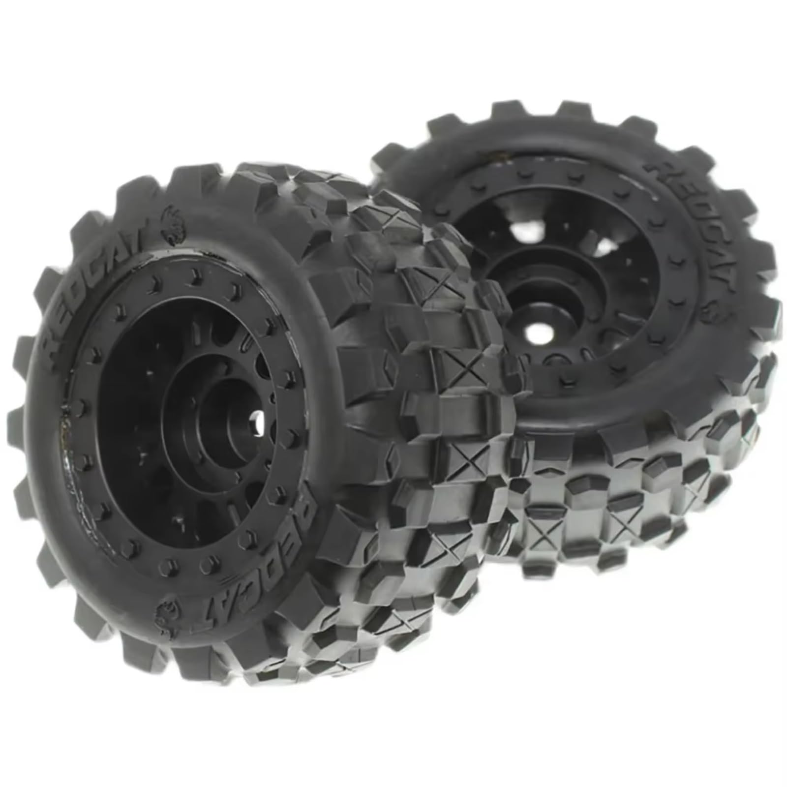RC Ruote Gomma Per Volcano-16 Per Redcat RER13657 1/16 Ruote Pneumatici 2 Pezzi RC Modello Auto Monster Truck Accessori Di Aggiornamento Parti Di Ricambio