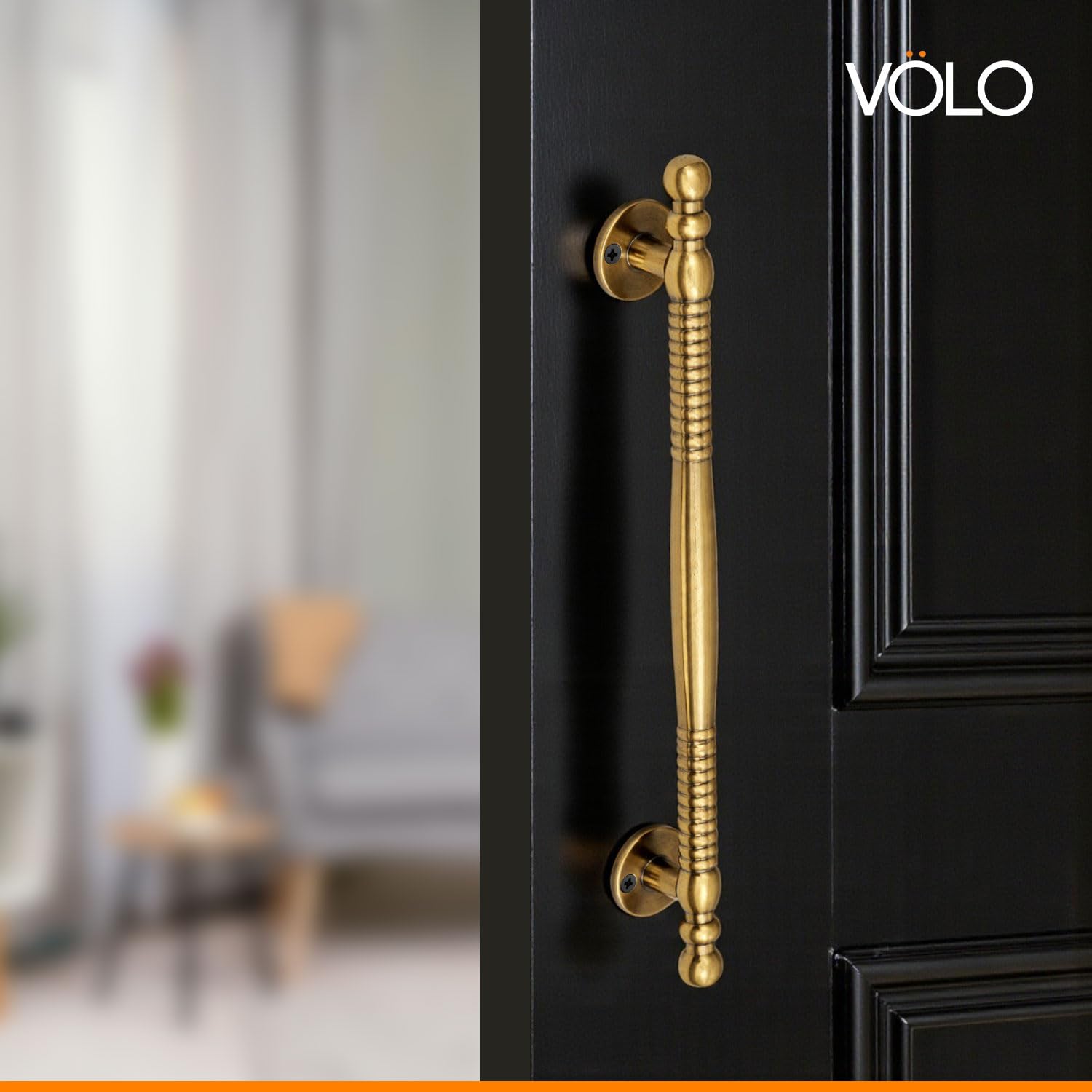 VOLO Main Door Pull Push Handle | Door Handle for Home Office | Interior Exterior Door Hardware Pull Handle | (Pack of 2 Pieces, Antique Brass, 12 Inch (300MM)) — Amazon image 9