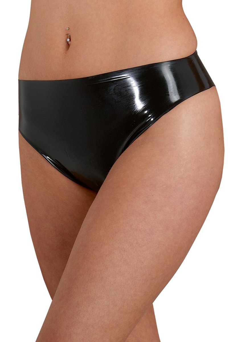Late X Slip Latex pour Femme Noir Taille L