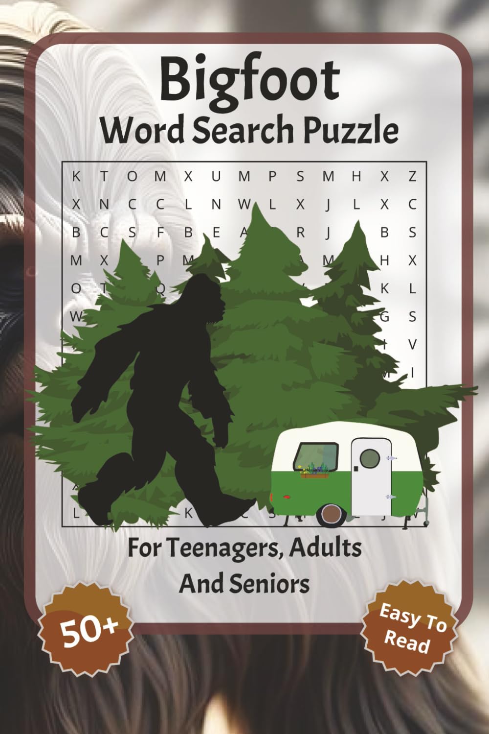 Bigfoot Word Search Puzzles: Word search puzzles with easy-to-read font featuring bigfoot, ape, Sasquatch and more | 6x9 inches, 110 pages | Over 50 ... idea for holidays, vacations and relaxation