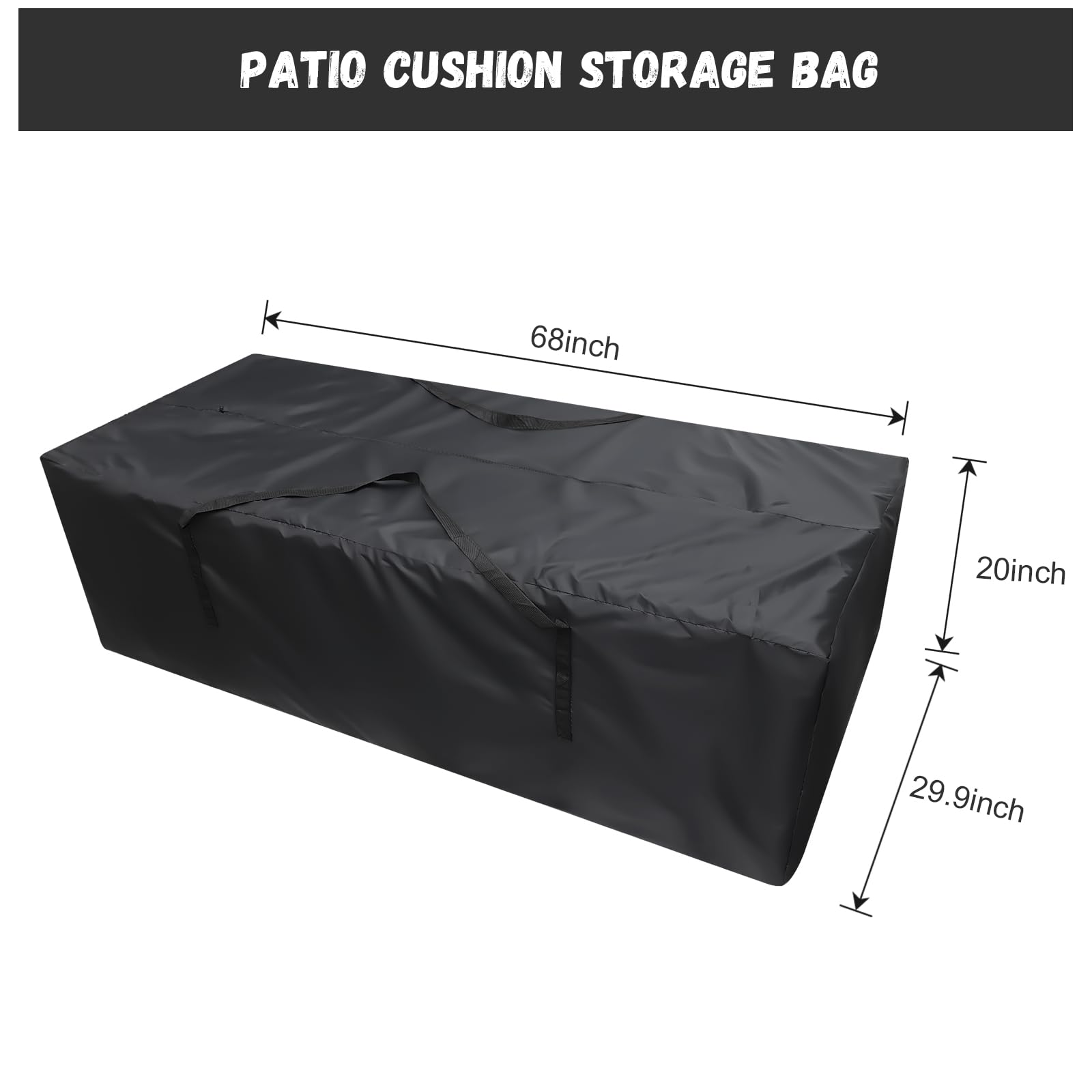 Cusion Storage - Borsa portaoggetti XXL, per mobili da giardino