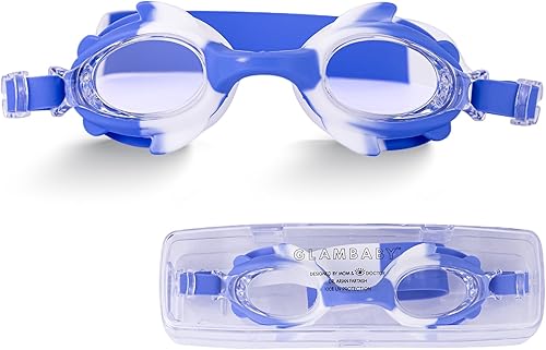 Miniatura 10 de GlamBaby Gafas de natación para niños, 100% protección UVA/UVB, máxima protección para niños mientras están en el agua, elegantes, duraderas Gafas
